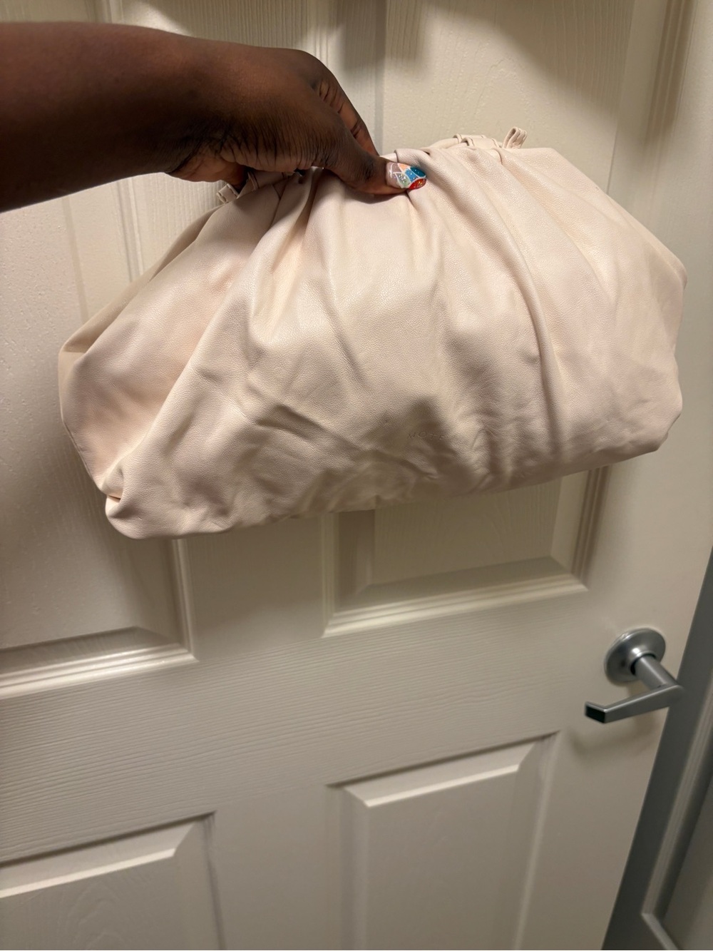 Elegant Women's Pouch Clutch in Light Blush